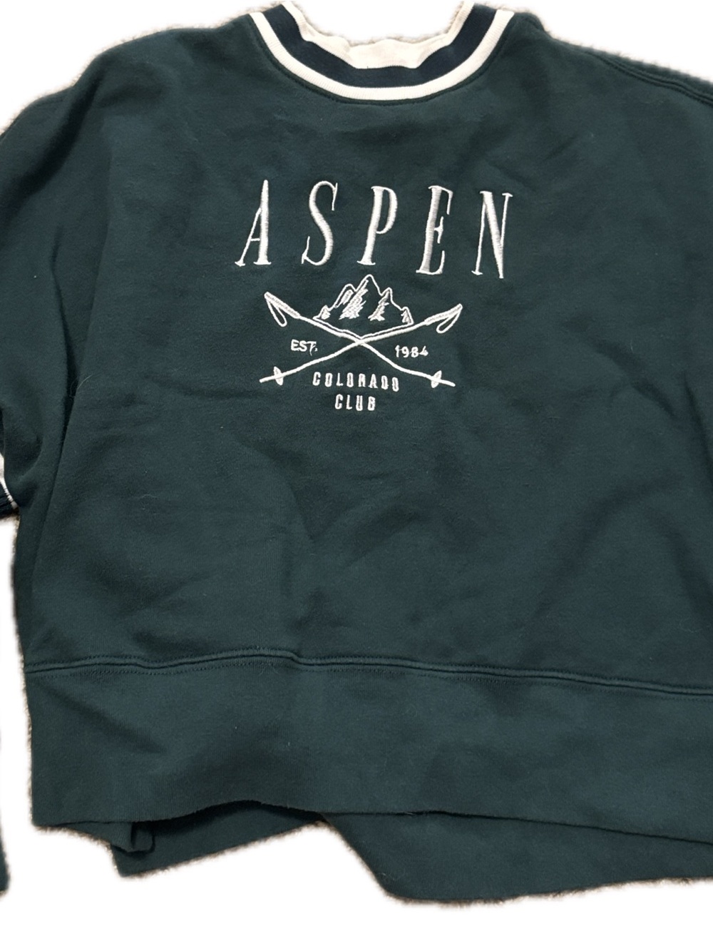Colorado Club Green Crewneck Sweatshirt women’s old money vibes